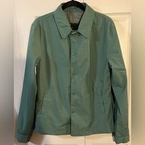 ASOS Design Men’s Coach Style Snap Closure Jacket Green Size 2XS 34” Chest
